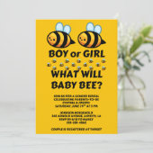 Wat Is De Geslacht Van Baby Bee Openbaring Kaart (Staand voorkant)