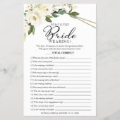 Wat is de groenerij van het spel met de bride? flyer (Voorkant)