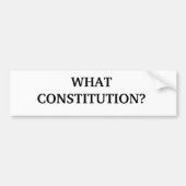 WAT IS DE GRONDWET? BUMPERSTICKER (Voorkant)