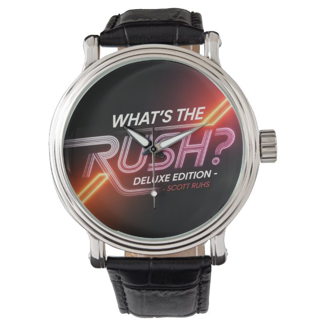Wat is de haast? Deluxe Edition Hoesje Art Horloge (Voorkant)