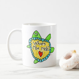 "Wat is de haast" Koffiemok