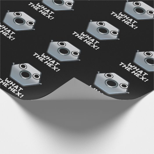 Wat is de hex Funny Hexagon-vorm, donker BG Cadeaupapier (Hoek)