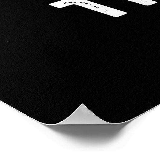 Wat is de hex Funny Hexagon-vorm, donker BG Poster (Hoek)