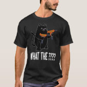 Wat is de kat met Pistool kat T-shirt (Voorkant)