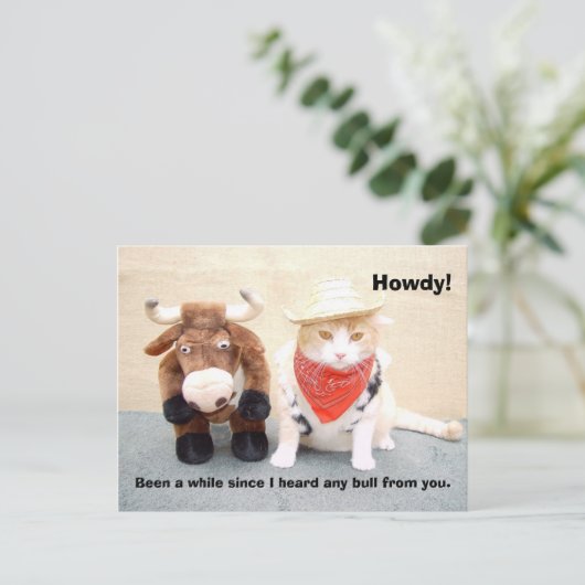 Wat is de laatste stier? briefkaart (Staand voorkant)