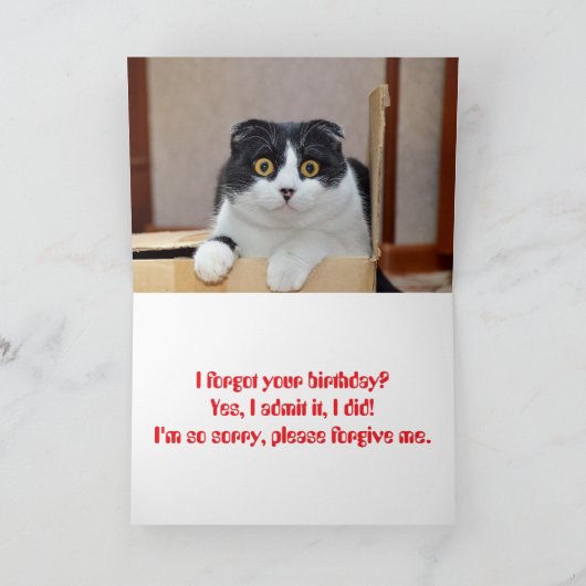 WAT IS DE ?? LATE VERJAARDAG KAART (Binnen)