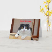 WAT IS DE ?? LATE VERJAARDAG KAART (Gele Bloem)