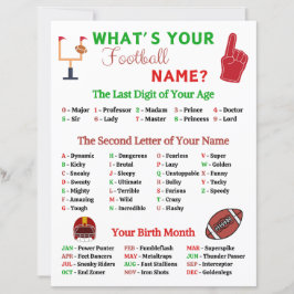 Wat is de naam van je Football spel