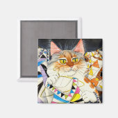 Wat is de nieuwe Pucci-cat magneet? Magneet (Voorkant / Achterkant)