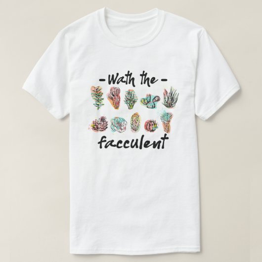 Wat is de Plant van de Cactus Succulents? T-shirt (Design voorkant)