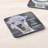 Wat is de Prob-Llama? Cute Funny LLAMA Bier Onderzetter (Linkerzijde)