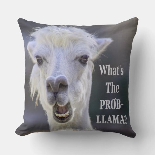 Wat is de Prob-Llama? Cute Funny LLAMA Kussen (Voorkant)