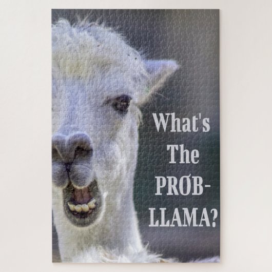 Wat is de Prob-Llama? Cute Funny LLAMA Legpuzzel (Verticaal)