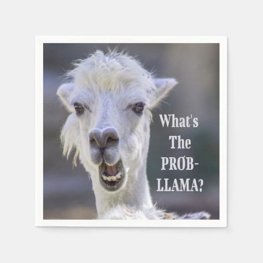 Wat is de Prob-Llama? Cute Funny LLAMA Servet (Voorkant)