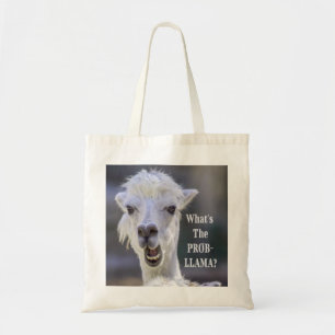 Wat is de Prob-Llama? Cute Funny LLAMA Tote Bag