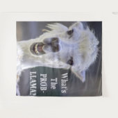 Wat is de Prob-Llama? Cute Funny LLAMA Wandkleed (Voorkant (horizontaal))
