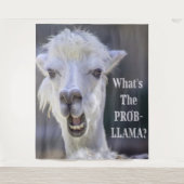 Wat is de Prob-Llama? Cute Funny LLAMA Wandkleed (Voorkant)
