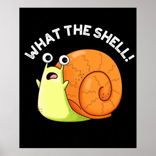 Wat is de schimmelslak van de Shell die donker is  Poster (Voorkant)