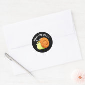 Wat is de schimmelslak van de Shell die donker is  Ronde Sticker (Envelop)