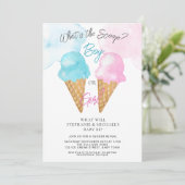 Wat is de Scoop Boy of Girl Gender Reveal Party? Kaart (Staand voorkant)