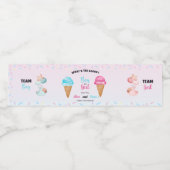 Wat is de Scoop Celebration - Sweet Gender Reveal! Waterfles Etiket (Enkel label)