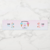 Wat is de Scoop Celebration - Sweet Gender Reveal! Waterfles Etiket (Enkel label)