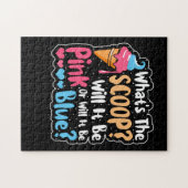 Wat is de Scoop Gender openbaart Ice Cream Baby Legpuzzel (Horizontaal)