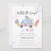 Wat is de Scoop Gender openbaart Ice Cream Kaart (Voorkant)