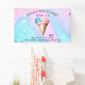 Wat is de Scoop Gender openbaart Ice Cream Spandoek (Insitu)