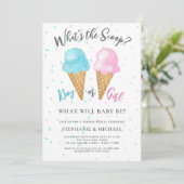 Wat is de Scoop Gender Reopenbaart Party? Kaart (Staand voorkant)