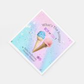 Wat is de Scoop Geslacht Onthullen Ice Cream Custo Servet (Hoek)