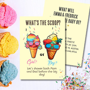 Wat is de Scoop Ice Cream Gender Reveal Kaart