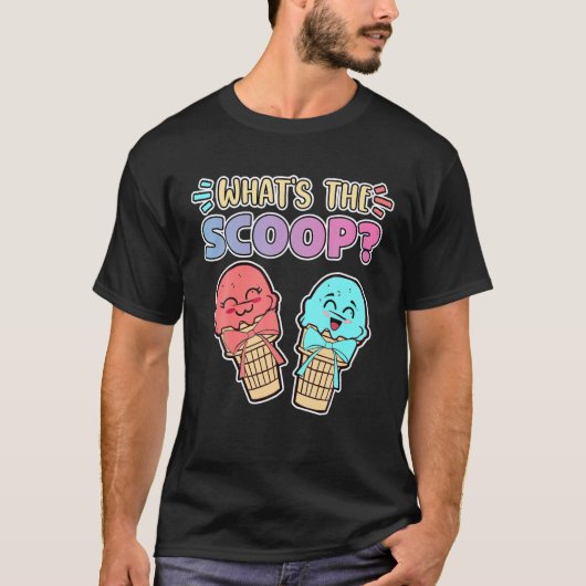 Wat is de Scoop Ice Cream Geslacht onthullen Baby  T-shirt (Voorkant)