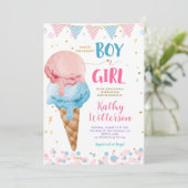 Wat is de Scoop Ice Cream Geslacht onthullen Kaart (Staand voorkant)