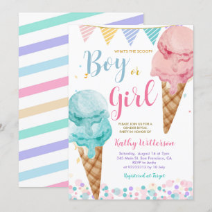 Wat is de Scoop Ice Cream Geslacht onthullen Kaart
