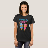 Wat is de Scoop Ice Cream Geslacht Reveal Pink Blu T-shirt (Voorkant volledig)