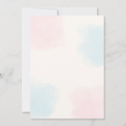 Wat is de scoop ijs geslacht onthullen partij kaart (Achterkant)