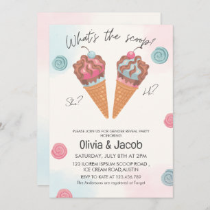 Wat is de scoop ijs geslacht onthullen partij kaart