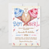 Wat is de scoop roze blauw zomer geslacht onthulle kaart (Voorkant)