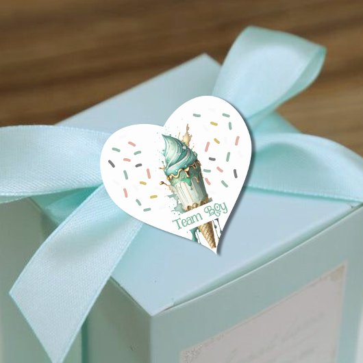 Wat is de scoop Team meisje Hart Sticker