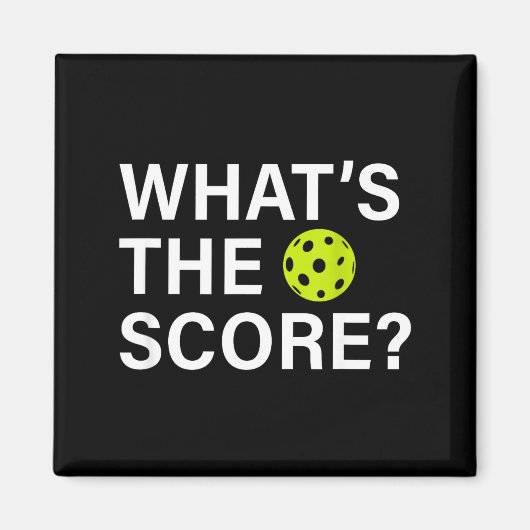 Wat is de score pickleball magneet (Voorkant)