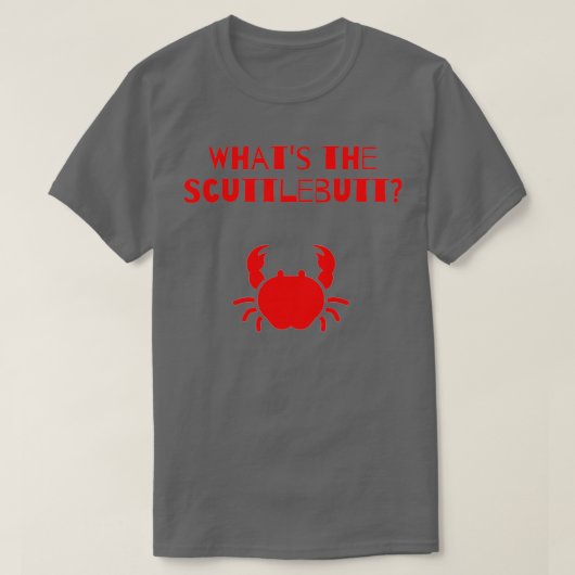 Wat is de scuttleot? t-shirt (Design voorkant)