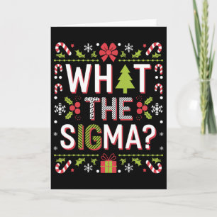 Wat is de Sigma grappige Kerstman Claus Gen Alpha  Kaart