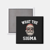 Wat is de Sigma Kerstman Grappige Kerst Meme Kerst Magneet (Voorkant / Achterkant)