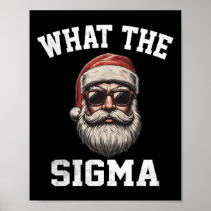 Wat is de Sigma Kerstman Grappige Kerst Meme Kerst Poster