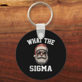Wat is de Sigma Kerstman Grappige Kerst Meme Kerst Sleutelhanger (Voorkant)