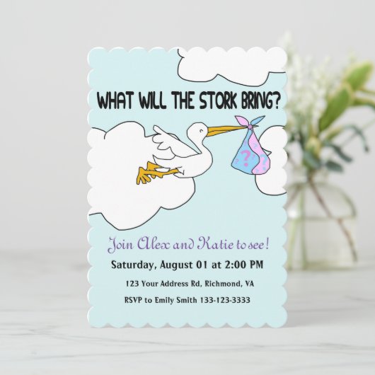  wat is de Stork Brining? Kaart (Staand voorkant)