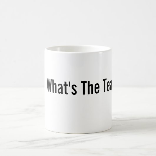 Wat is de thee? Mok (Center)