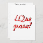 Wat is de uitnodiging (Voorkant / Achterkant)