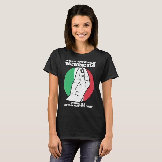 Wat is de vaffanculo Italiaans vaffancul? T-shirt (Voorkant volledig)